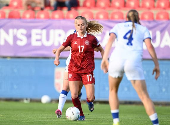 SERBIA vs DENMARK KATHRINE MOLLER KUHL, football player of Denmark, during the match against Serbia, at Sports Center of FA of Serbia. Stara Pazova, 09.06.2026. photo: Nebojsa Parausic FOOTBALL, SERBIA, DENMARK, WOMEN Stara Pazova Sports Center of FA of Serbia Serbia Copyright: xNebojsaxParausicx xMNxPressx