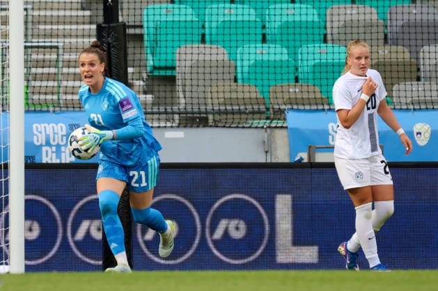Ljubljana, Slowenien: 09.06. 2026 - Länderspiel - WM-Qualifikation der Frauen - Slowenien vs. Deutschland Im Bild: Torhüterin Ena Mahmutovic (Deutschland)