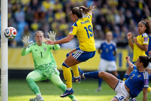 260609 Johanna Rytting Kaneryd of Sweden during the FIFA Women s World Cup Qualifier football match between Sweden and Italy on June 9, 2026 in Gothenburg. Photo: Carl Sandin BILDBYRAN kod CS CS0935 fotboll football soccer fotball vm-kval kval fifa womens world cup qualifier qualifier sverige sweden italien italy dam bbeng