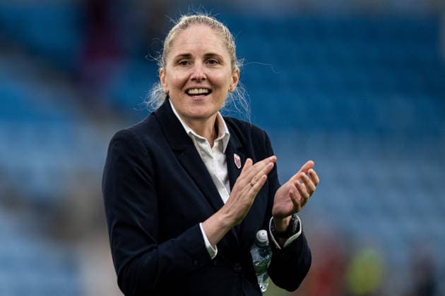 260609 Head coach Gemma Grainger of Norway after the FIFA Women s World Cup Qualifier football match between Norway and Austria on June 9, 2026 in Oslo. Photo: Marius Simensen BILDBYRAN COP 238 MM0070 bbeng fotball soccer football fotboll FIFA World Cup, WM, Weltmeisterschaft, Fussball qualifiers vm-kvalifisering kvinner vm kvalik landskamp dam norge norway austria osterrike