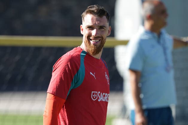 Training of the Portuguese national football team in the football city of Oeiras - Portugal, June 9, 2026, in Alges, Portugal. goalkeeper Jose Sa (Portugal ,12)