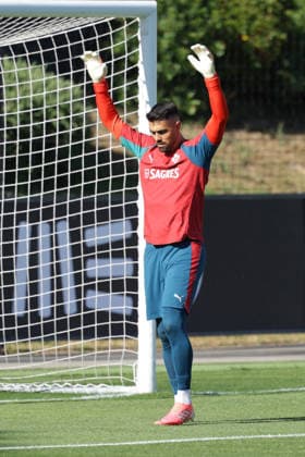Training of the Portuguese national football team in the football city of Oeiras - Portugal, June 9, 2026, in Alges, Portugal. goalkeeper Diogo Costa (Portugal ,1)