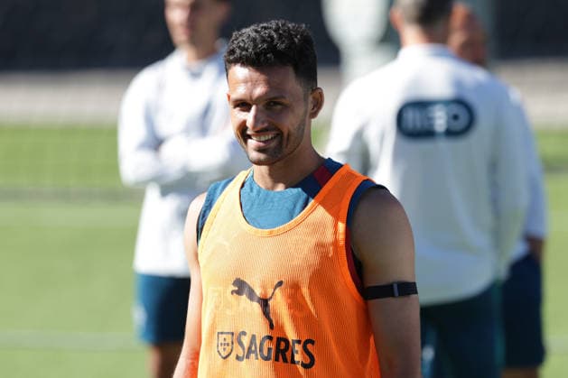 Training of the Portuguese national football team in the football city of Oeiras - Portugal, June 9, 2026, in Alges, Portugal. Goncalo Ramos (Portugal ,9)