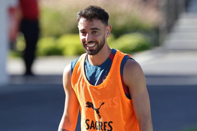 Training of the Portuguese national football team in the football city of Oeiras - Portugal, June 9, 2026, in Alges, Portugal. Bruno Fernandes (Portugal ,8)