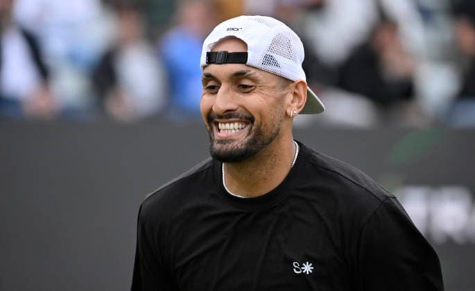 Nick Kyrgios (AUS) Portrait Tennis Herren BOSS Open ATP, Tennis Herren 250 Stuttgart 2026 Weissenhof BOSS Open ATP 250 Stuttgart 2026