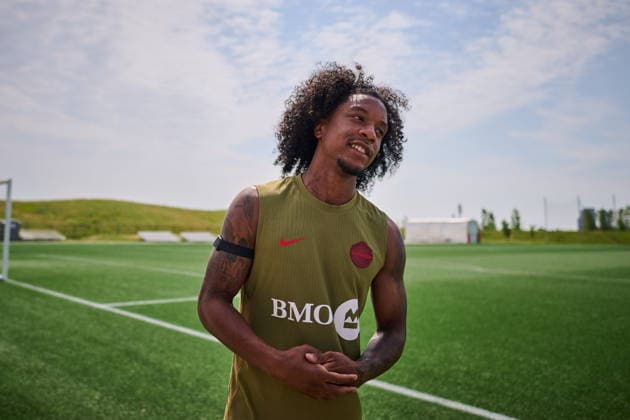 June 9, 2026, Toronto, On, Canada: Canada s Jayden Nelson speaks to media before a Team Canada World Cup training session in Toronto, on Tuesday, June 9, 2026. Canada News - June 9, 2026  - ZUMAc35_ 20260609_zaf_c35_035 Copyright: xSammyxKoganx