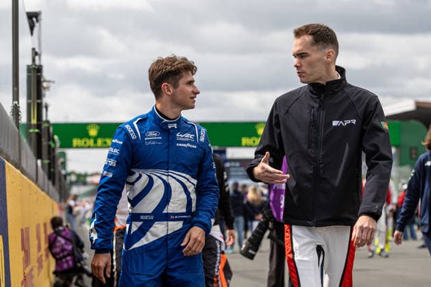 AUTOMOBILE : 24 Heures du Mans - 09 06 2026 Seb PRIAULX (GBR), Laurin Heinrich (GER) during the 24 Hours of Le Mans, the third round of the 2026 FIA WEC Championship, at the 24 Hours of Le Mans circuit on June 9, 2026 in France. Le MansFrance  Copyright: xKristofxVermeulen MPSxAgencyx