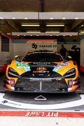 AUTOMOBILE : 24 Heures du Mans - 09 06 2026 58 Garage 59 (GBR) GMcLaren 720S LMGT3 Evo (LMGT3) Alexander West (SWE) Finn Gehrsitz (GER) Benjamin Goethe (GER) during the 24 Hours of Le Mans, the third round of the 2026 FIA WEC Championship, at the 24 Hours of Le Mans circuit on June 9, 2026 in France. Le MansFrance  Copyright: xKristofxVermeulen MPSxAgencyx