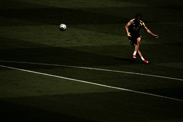 260609 Benjamin Nygren of the Swedish national football team at a training session during day -2 of the FIFA World Cup, WM, Weltmeisterschaft, Fussball 2026 on June 9, 2026 in Dallas. Photo: Petter Arvidson BILDBYRAN kod PA PA1225 fotboll football soccer fotball vm fotbolls-vm fotball-vm fotbolls-vm 2026 fifa world cup 2026 träning practice training sverige sweden sverige a day -2 bbeng