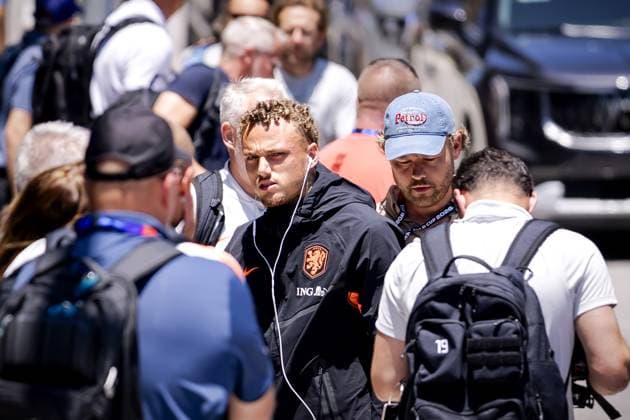KANSAS - Noa Lang or the Netherlands arrives at the Cascade Hotel on June 9, 2026, in Kansas City. The Dutch national team, Nationalteam is preparing for the 2026 World Cup. ROBIN VAN LONKHUIJSEN ANP xVIxANPxSportx xxANPxIVx 560589190 originalFilename: 560589190.jpg