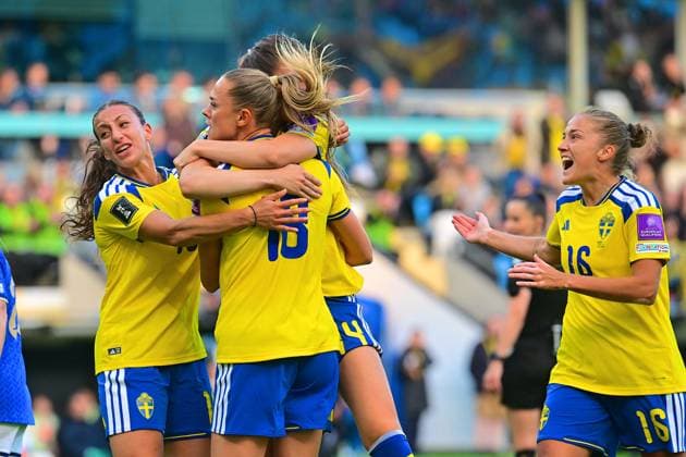 Gamla Ullevi GOTHENBURG, SWEDEN - JUNE 9: Sweden celebrates goal in the World Cup 2027 qualifier match between Sweden and Italy at Gamla Ullevi on June 9, 2026 in Gothengurg, Sweden. (Peter Sonander SPP)  Copyright: xPeterxSonander SPPx Sportspressphoto_SPR164063