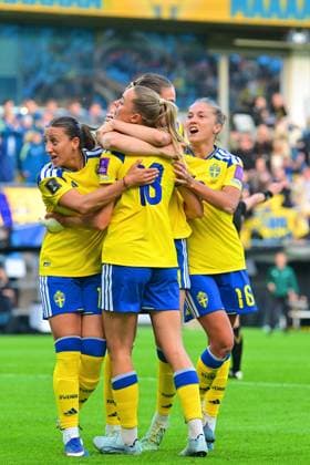 Gamla Ullevi GOTHENBURG, SWEDEN - JUNE 9: Sweden celebrates goal in the World Cup 2027 qualifier match between Sweden and Italy at Gamla Ullevi on June 9, 2026 in Gothengurg, Sweden. (Peter Sonander SPP)  Copyright: xPeterxSonander SPPx Sportspressphoto_SPR164064