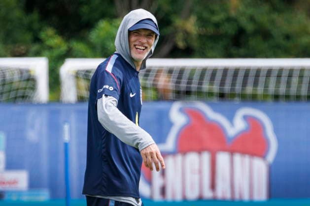 FIFA World Cup, WM, Weltmeisterschaft, Fussball 2026 preparations - England training session England s head coach Thomas Tuchel leads a training session in Palm Beach Gardens, Florida, USA, 09 June 2026. England are drawn in Group L of the upcoming FIFA World Cup 2026 starting on 11 June 2026 and running until 19 July 2026. PALM BEACH GARDENS FLORIDA United States  Copyright: xCRISTOBALxHERRERA-ULASHKEVICHx