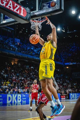 Basketball Berlin 019.06.2026 Saison 2025 2026 EasyCredit BBL 1. Bundesliga Männer, Herren Playoffs Halbfinale Spiel 5 Alba Berlin - BMA365 Bamberg Baskets Michael Rataj (Alba Berlin, No.21)