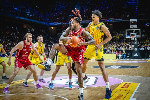 Basketball Berlin 019.06.2026 Saison 2025 2026 EasyCredit BBL 1. Bundesliga Männer, Herren Playoffs Halbfinale Spiel 5 Alba Berlin - BMA365 Bamberg Baskets Cobe Williams (Bamberg, No.24)