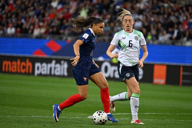 Football : France F vs Irland F- Women s World Cup qualifying - 09 06 2026 Delphine CASCARINON of France during the Women s World Cup qualifying match between France F and Irland F at Alpes stadium Grenoble on June 09 2026 , France GRENOBLEFrance  Copyright: xMouradxAllilix