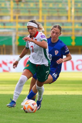 Croatia v Bulgaria: FIFA Women s World Cup 2027 Qualifiers Evdokiya Popadinova of Bulgaria runs with the ball during the FIFA Women s World Cup 2027 Qualifier match match between Croatia and Bulgaria at Aldo Drosina Stadium on June 09, 2026. in Pula, Croatia.  SreckoxNiketic PIXSELL
