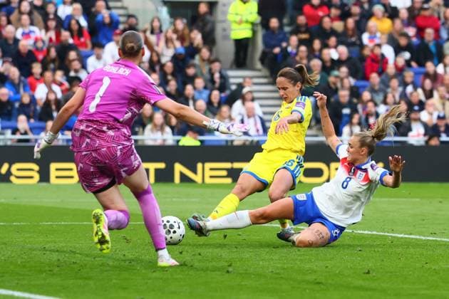Georgia Stanway of England scores to make it 2-0 and celebrates England Women v Ukraine Women, FIFA 2027 Women s World Cup Qualifying, Football, Hill Dickinson Stadium, Liverpool, UK - 09 Jun 2026Liverpool Hill Dickinson Stadium United Kingdom EDITORIAL USE ONLY No use with unauthorised audio, video, data, fixture lists, club league logos or live services. Online in-match use limited to 120 images, no video emulation. No use in betting, games or single club league player publications.  Copyright: xPaulxCurrie Shutterstockx 16919205ao