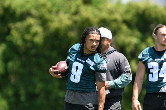 PHILADELPHIA, PA - JUNE 09: Philadelphia Eagles wide receiver Makal Lemon 9 is shown during the Philadelphia Eagles off season minicamp on June 9th, 2026 at the Jefferson Health Training Complex in Philadelphia, PA. (Photo by Terence Lewis Icon Sportswire) NFL, American Football Herren, USA JUN 09 Philadelphia Eagles Minicamp EDITORIAL USE ONLY Icon260609041