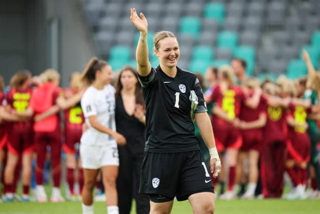 Ljubljana, Slowenien: 09.06. 2026 - Länderspiel - WM-Qualifikation der Frauen - Slowenien vs. Deutschland Im Bild: Torhüterin Zala Mersnik (Slowenien)