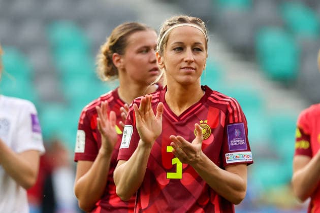 Ljubljana, Slowenien: 09.06. 2026 - Länderspiel - WM-Qualifikation der Frauen - Slowenien vs. Deutschland Im Bild: Kathrin Hendrich (Deutschland) beim Abschlussjubel nach dem Sieg gegen Slowenien