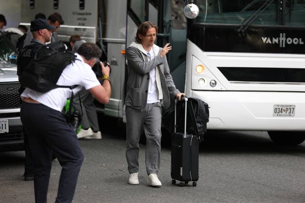 Croatia National Football Team arrive in Alexandria - FIFA World Cup, WM, Weltmeisterschaft, Fussball 2026 Luka Modric of Croatia arrive at AKA Hotel on June 09, 2026 in Alexandria, Virginia.  IgorxKralj PIXSELL