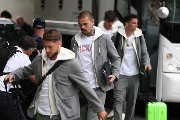 Croatia National Football Team arrive in Alexandria - FIFA World Cup, WM, Weltmeisterschaft, Fussball 2026 Dominik Kotarski of Croatia arrive at AKA Hotel on June 09, 2026 in Alexandria, Virginia.  IgorxKralj PIXSELL