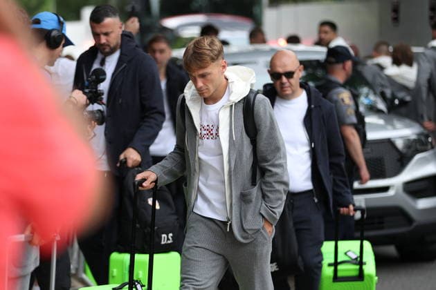 Croatia National Football Team arrive in Alexandria - FIFA World Cup, WM, Weltmeisterschaft, Fussball 2026 Toni Fruk of Croatia arrive at AKA Hotel on June 09, 2026 in Alexandria, Virginia.  IgorxKralj PIXSELL