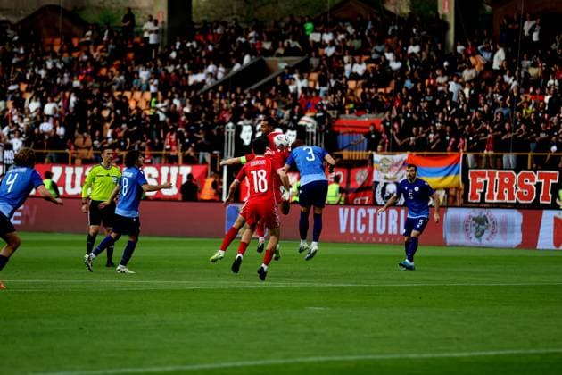 RECORD DATE NOT STATED International Friendlies: Armenia National Football Team v Moldova National Football Team Erik Piloyan and Victor Bogaciuc during the International Friendlies match between Armenia National Football Team and Moldova National Football Team at Vazgen Sargsyan Republican Stadium in Yerevan, Armenia on June 9, 2026