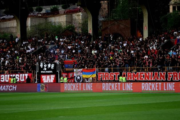 RECORD DATE NOT STATED International Friendlies: Armenia National Football Team v Moldova National Football Team Fans during the International Friendlies match between Armenia National Football Team and Moldova National Football Team at Vazgen Sargsyan Republican Stadium in Yerevan, Armenia on June 9, 2026