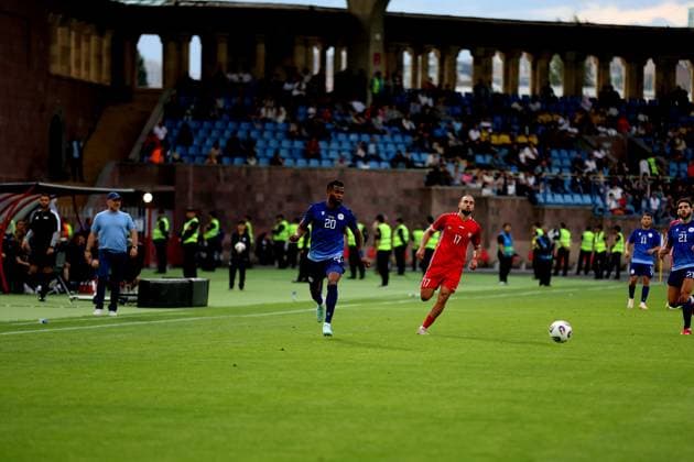 RECORD DATE NOT STATED International Friendlies: Armenia National Football Team v Moldova National Football Team Julio Bueno during the International Friendlies match between Armenia National Football Team and Moldova National Football Team at Vazgen Sargsyan Republican Stadium in Yerevan, Armenia on June 9, 2026