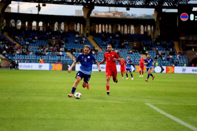 RECORD DATE NOT STATED International Friendlies: Armenia National Football Team v Moldova National Football Team Georgy Arutyunyan and Virgiliu Postolachi during the International Friendlies match between Armenia National Football Team and Moldova National Football Team at Vazgen Sargsyan Republican Stadium in Yerevan, Armenia on June 9, 2026