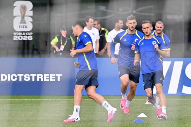 June 9, 2026, Toronto, On, Canada: Players from Bosnia and Herzegovina practice during a World Cup training session in Toronto, on Tuesday, June 9, 2026. Canada News - June 9, 2026  - ZUMAc35_ 20260609_zaf_c35_135 Copyright: xJonxBlackerx
