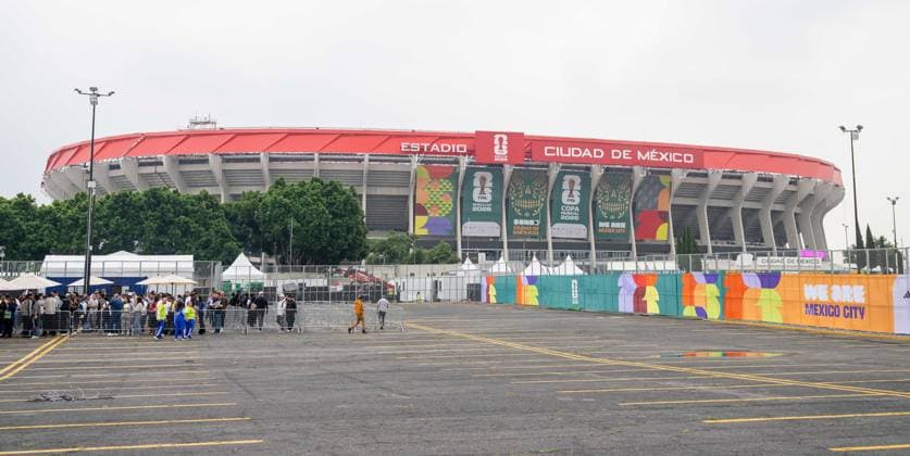 Fußball, Herren, Saison 2025 26, FIFA Word Cup 2026 in Mexiko, Kanada und USA, Mexiko-City zwei Tage (Ortszeit) vor dem Eröffnungsspiel, im Bild: Aztekenstadion Estadio Banorte, 09.06. 2026,