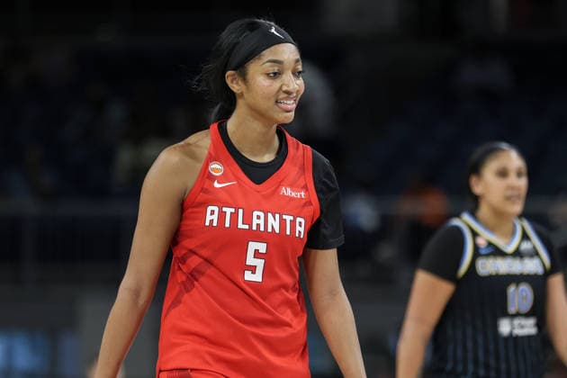 CHICAGO, USA - June 9: Angel Reese (5 Atlanta Dream) is seen during the WNBA, Basketball Damen, USA Commissionerâ€™s Cup game between the Chicago Sky and Atlanta Dream at Wintrust Arena on Tuesday, June 9 in Chicago, USA  Copyright: xShainaxBenhiyoun SPPx Sportspressphoto_SPR164227
