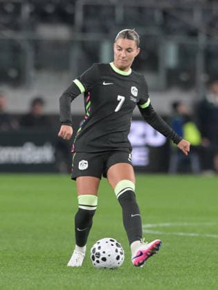 Australia Vs Mexico in Parramatta - 09 Jun 2026 Steph Catley of Australia women football team seen in action during the women s International Friendly, Länderspiel, Nationalmannschaft match between Australia and Mexico held at Commbank Stadium. Final score; Australia 3:1 Mexico. Parramatta Australia Copyright: xLuisxVeniegrax xSOPAxImagesx 20260609_A-Leagues_LuisVeniegra1448