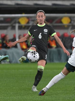 Australia Vs Mexico in Parramatta - 09 Jun 2026 Clare Wheeler of Australia women football team seen in action during the women s International Friendly, Länderspiel, Nationalmannschaft match between Australia and Mexico held at Commbank Stadium. Final score; Australia 3:1 Mexico. Parramatta Australia Copyright: xLuisxVeniegrax xSOPAxImagesx 20260609_A-Leagues_LuisVeniegra1673