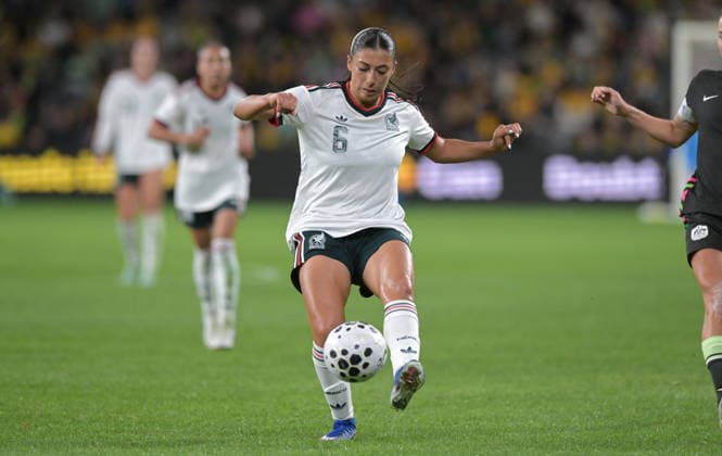 June 9, 2026, Parramatta, Australia: Reyna Reyes of Mexico women football team seen in action during the women s International Friendly, Länderspiel, Nationalmannschaft match between Australia and Mexico held at Commbank Stadium. Final score; Australia 3:1 Mexico. Parramatta Australia - ZUMAs197 20260609_aaa_s197_243 Copyright: xLuisxVeniegrax