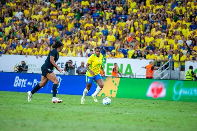 RECORD DATE NOT STATED match between Brazil (bra) x United States (usa) Fortaleza (CE) 09 06 2026 - Brazil (BRA) vs. United States (USA) - Player during the match between Brazil (BRA) and the United States (USA) in the women s friendly, held at Arena Castelao, this Tuesday (02 06 2026) Ceara Brasil Copyright: xYurixVasconcelosxFernandesx