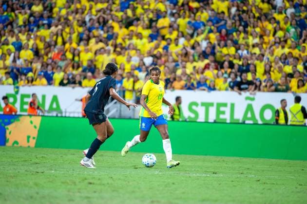 RECORD DATE NOT STATED match between Brazil (bra) x United States (usa) Fortaleza (CE) 09 06 2026 - Brazil (BRA) vs. United States (USA) - Player during the match between Brazil (BRA) and the United States (USA) in the women s friendly, held at Arena Castelao, this Tuesday (02 06 2026) Ceara Brasil Copyright: xYurixVasconcelosxFernandesx