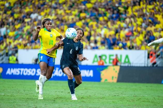 RECORD DATE NOT STATED match between Brazil (bra) x United States (usa) Fortaleza (CE) 09 06 2026 - Brazil (BRA) vs. United States (USA) - Player Ludmilla during the match between Brazil (BRA) and the United States (USA) in the women s friendly, held at Arena Castelao, this Tuesday (02 06 2026). Ceara Brasil Copyright: xYurixVasconcelosxFernandesx