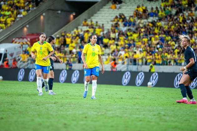 RECORD DATE NOT STATED match between Brazil (bra) x United States (usa) Fortaleza (CE) 09 06 2026 - Brazil (BRA) vs. United States (USA) - Player Marta during the match between Brazil (BRA) and the United States (USA) in the women s friendly, held at Arena Castelao, this Tuesday (02 06 2026). Ceara Brasil Copyright: xYurixVasconcelosxFernandesx