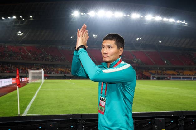 JINHUA, CHINA - JUNE 09: Shao Jiayi thanks fans after CFA Team China International Football Competition Jinhua 2026 between China and Thailand at Jinhua Sports Centre Stadium on June 9, 2026 in Jinhua, Zhejiang Province of China.  Copyright: xWuxZhizhaox 111647165100