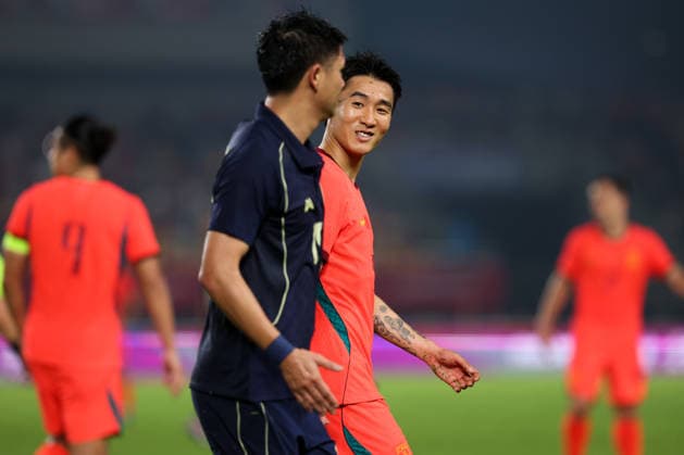 JINHUA, CHINA - JUNE 09: Wei Shihao of Team China in action during CFA Team China International Football Competition Jinhua 2026 between China and Thailand at Jinhua Sports Centre Stadium on June 9, 2026 in Jinhua, Zhejiang Province of China.  Copyright: xWuxZhizhaox 111647143620