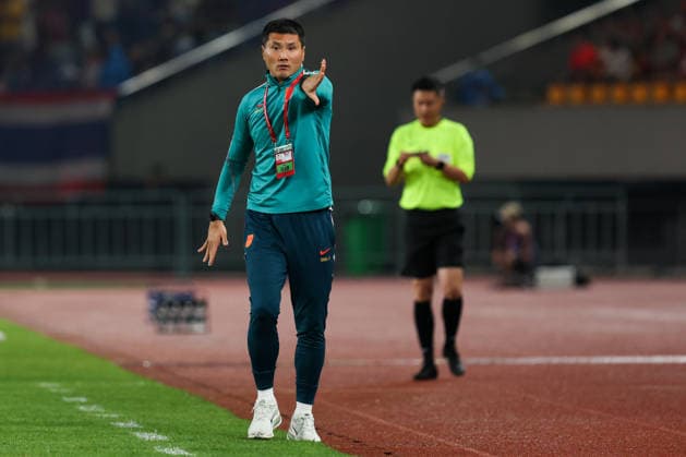 JINHUA, CHINA - JUNE 09: Shao Jiayi of Team China looks on during CFA Team China International Football Competition Jinhua 2026 between China and Thailand at Jinhua Sports Centre Stadium on June 9, 2026 in Jinhua, Zhejiang Province of China.  Copyright: xWuxZhizhaox 111647143622