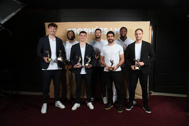 Trophees LNH 2026 - Paris Aymeric Minne is seen during the Trophees LNH 2026 ceremony at Theâtre Marigny on the Champs-Élysees in Paris, France on June 9, 2026, as he is named MVP of the season by the Ligue Nationale de Handball. Photo by Lionel Urman ABACAPRESS.COM Paris France  Copyright: xUrmanxLionel ABACAx