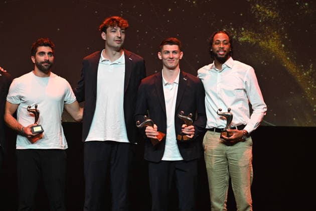 Trophees LNH 2026 - Paris Aymeric Minne is seen during the Trophees LNH 2026 ceremony at Theâtre Marigny on the Champs-Élysees in Paris, France on June 9, 2026, as he is named MVP of the season by the Ligue Nationale de Handball. Photo by Lionel Urman ABACAPRESS.COM Paris France  Copyright: xUrmanxLionel ABACAx