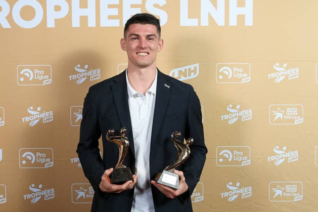 Trophees LNH 2026 - Paris Aymeric Minne is seen during the Trophees LNH 2026 ceremony at Theâtre Marigny on the Champs-Élysees in Paris, France on June 9, 2026, as he is named MVP of the season by the Ligue Nationale de Handball. Photo by Lionel Urman ABACAPRESS.COM Paris France  Copyright: xUrmanxLionel ABACAx