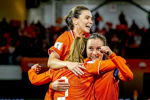 ALMELO - Netherlands player Liz Rijsbergen celebrates the goal during the World Cup Qualifiers at Asito Stadium on June 9, 2026 in Almelo, the Netherlands. (Photo by DeFodi Images) -