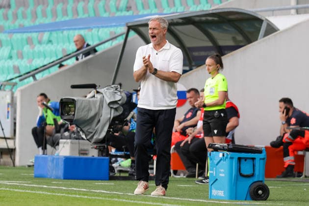 09.06.2026, xgrfx, Fussball WM Qualifikation Frauen, Slowenien - Deutschland v.l. Christian Wück (Deutsche Frauennationalmannschaft) (DFL DFB REGULATIONS PROHIBIT ANY USE OF PHOTOGRAPHS as IMAGE SEQUENCES and or QUASI-VIDEO) Ljubljana
